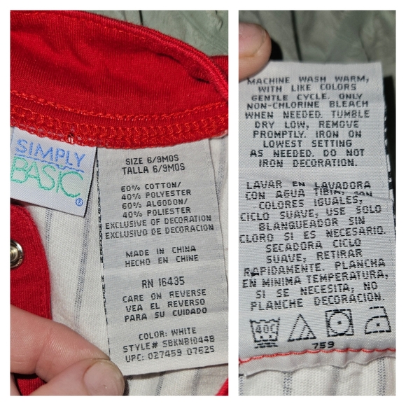 Sports Infant 6/9 Lot Of 2 Bodysuits Pajamas Baseball Football Game Day Boy - Picture 9 of 9